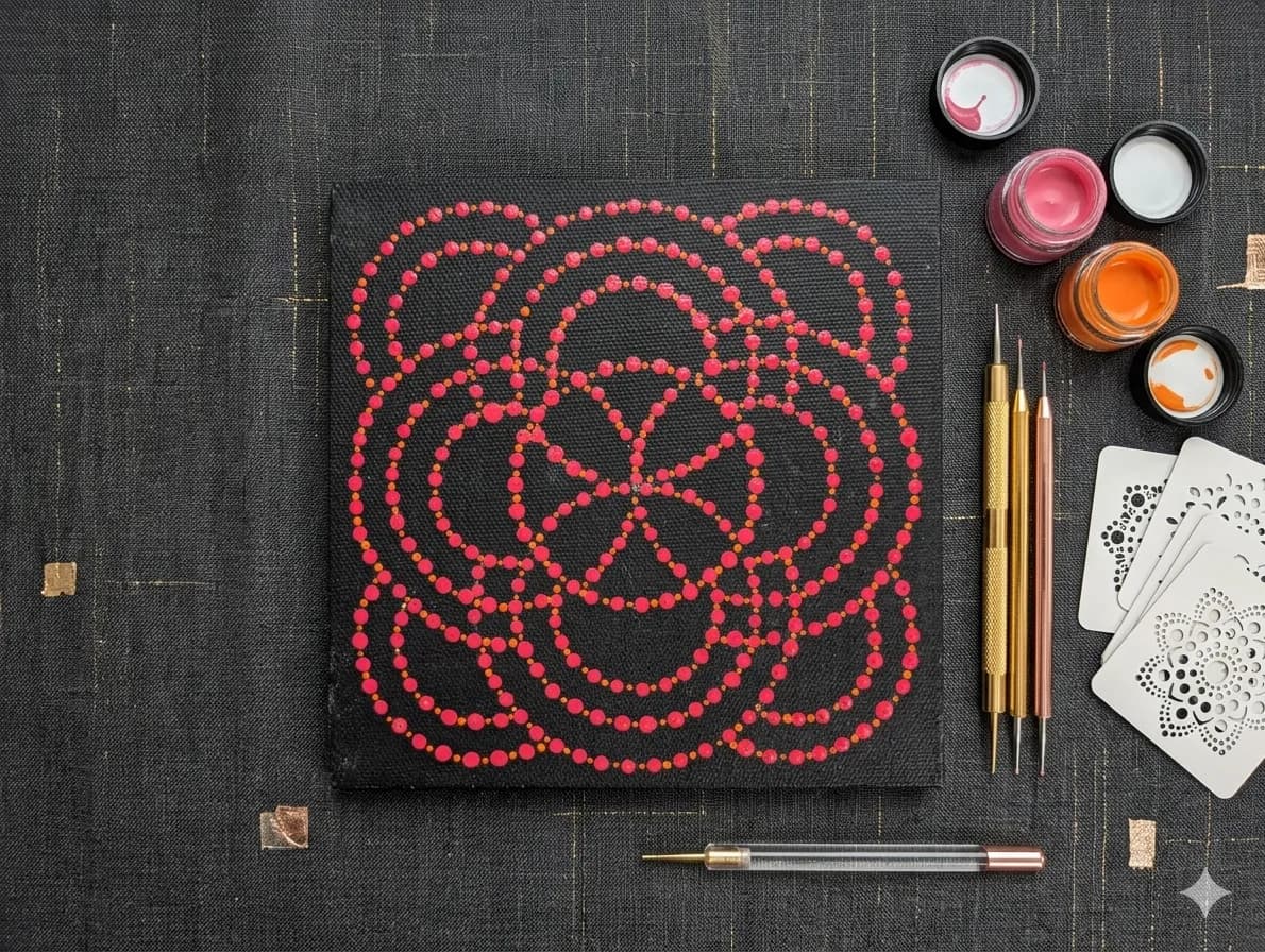 Decompress + Recenter with Art: A Mindful Mandala Workshop to Breathe, Create, and Find Your Calm — photo 2